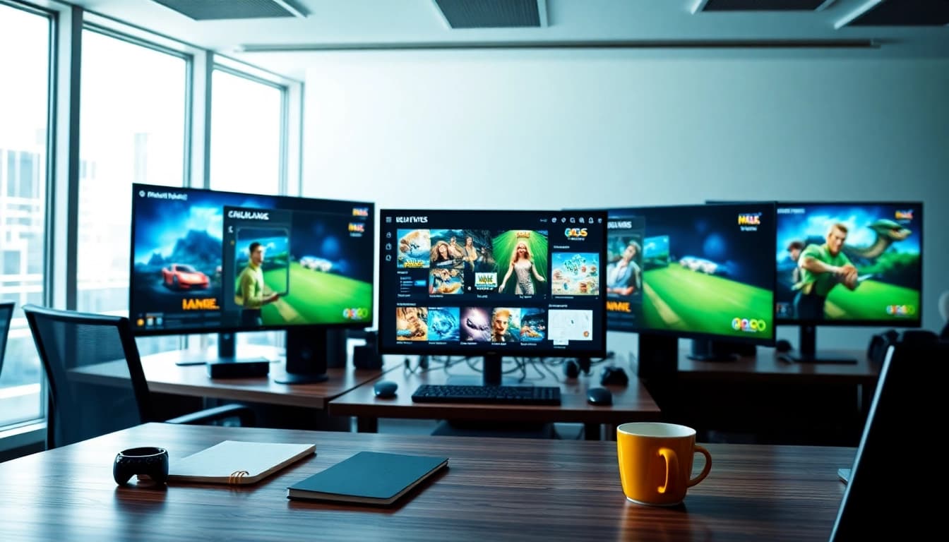 Highlighting the Best iGaming Software Providers in South Africa with a professional digital gaming interface.