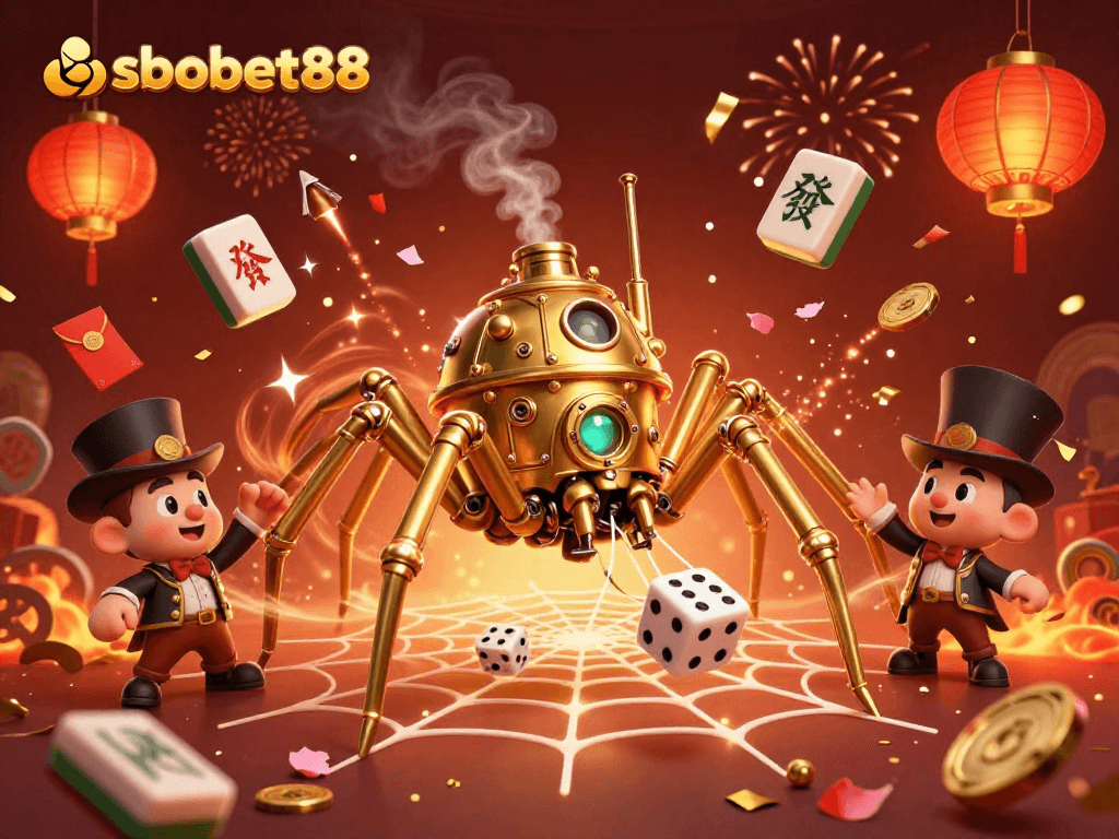 Simplifying sbobet88 betting strategies with dynamic visuals of a steampunk scene featuring playful gambling elements.