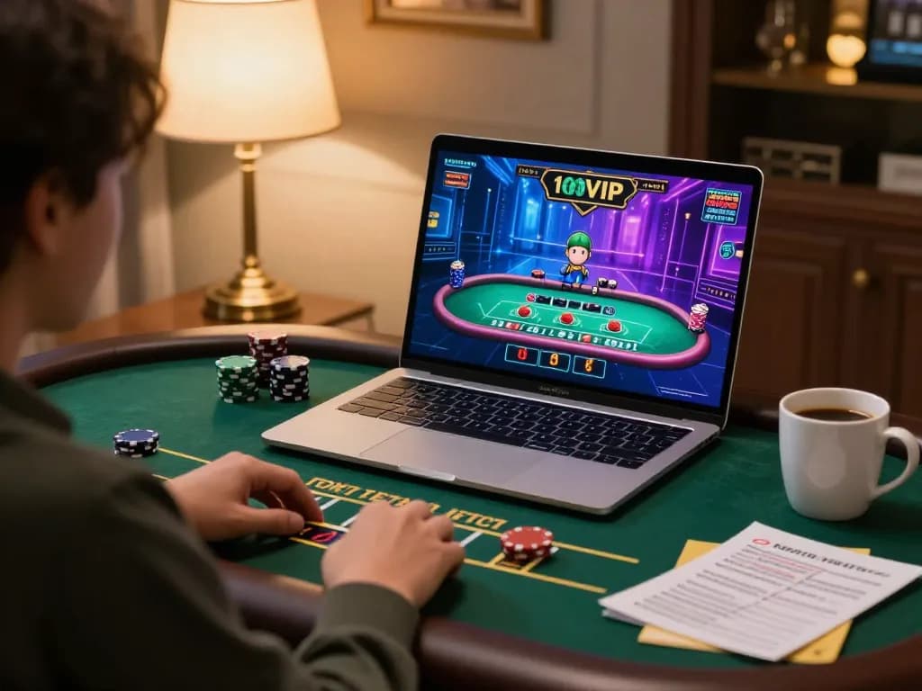 Experience engaging live dealer games at 100VIP from the comfort of home, combining strategy and thrill.