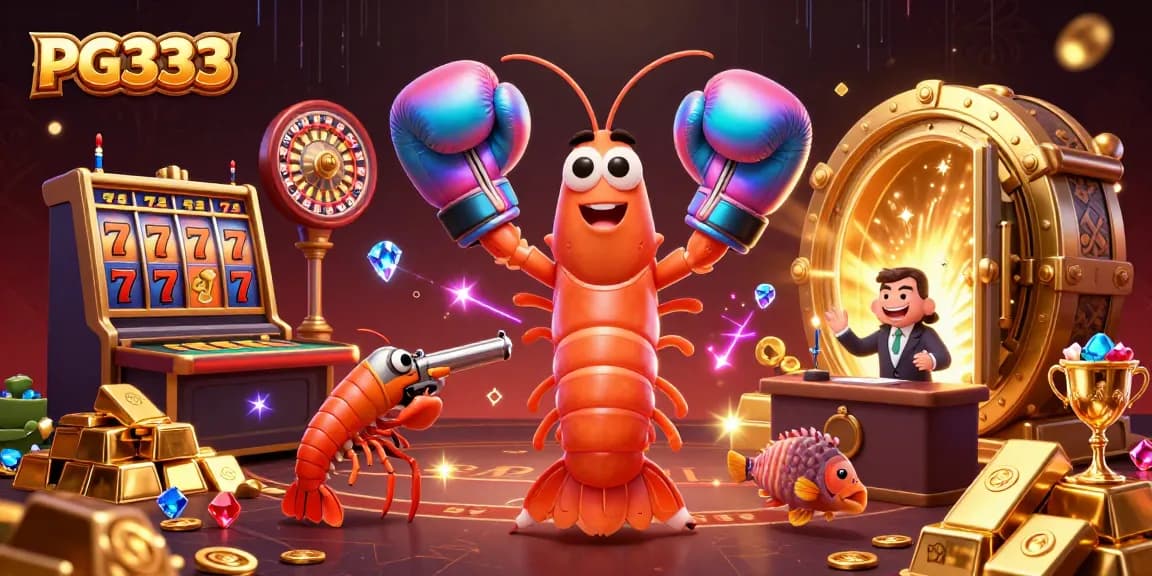 Experience PG333's thrilling gaming with vibrant characters and dynamic casino elements.