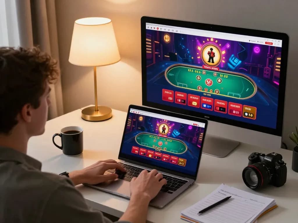 Play exciting online games at tr88 with live dealer features displayed on a stylish home setup