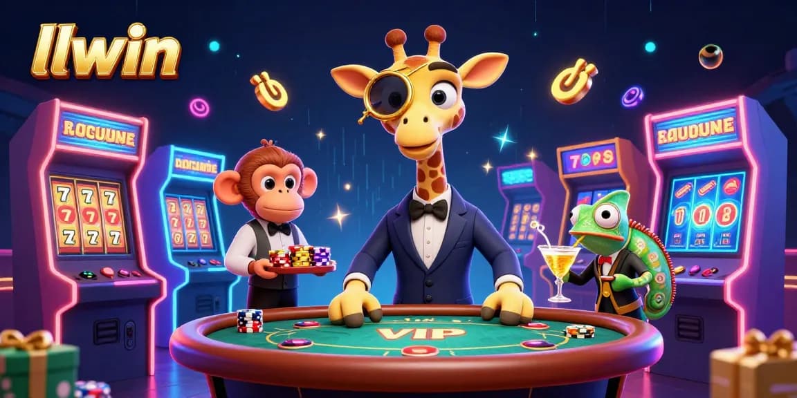 Engage with llwin's exciting slots, featuring vibrant characters and dynamic game elements.
