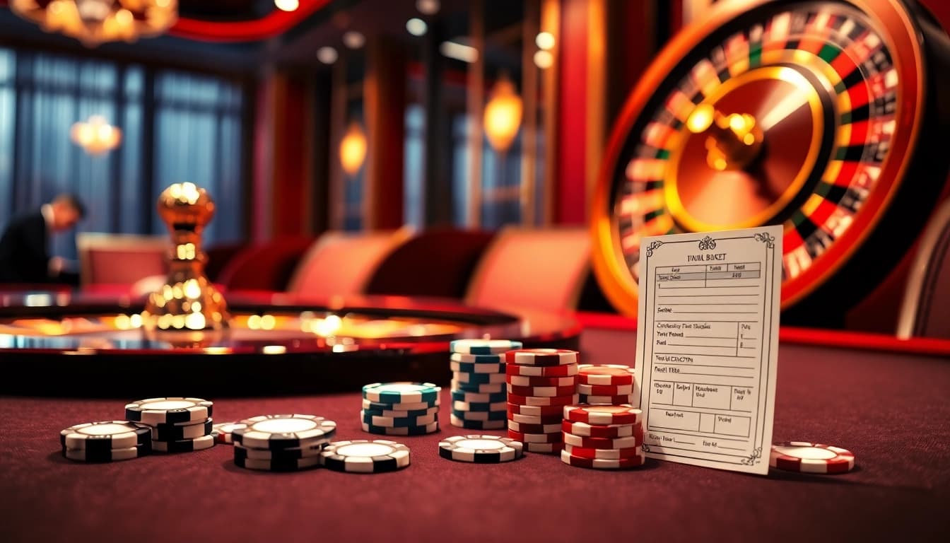 Engaging poker action at https://thabet1.net/ featuring luxurious casino elements and vibrant atmosphere.
