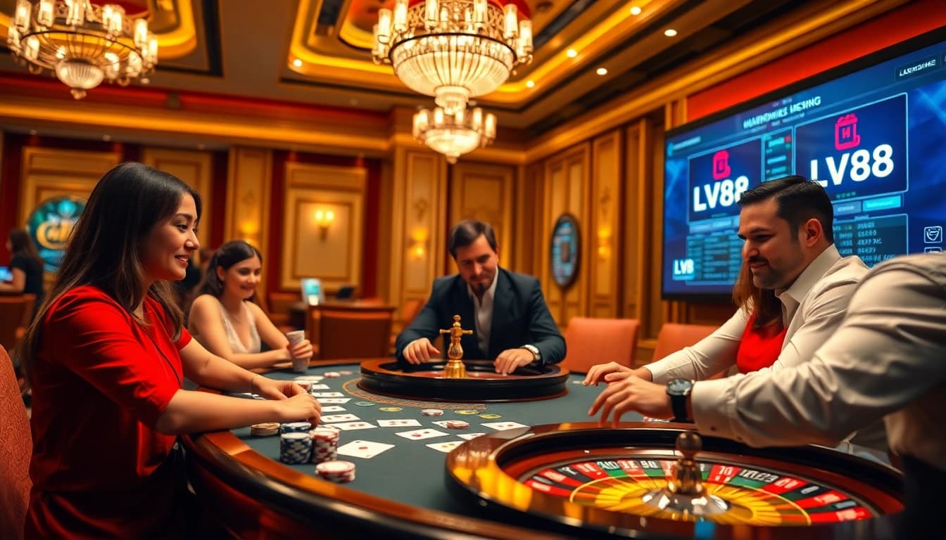 Experience winning strategies at https://lv88.ltd/ with poker chips and cards in an exciting casino atmosphere.