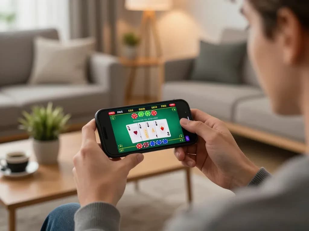 Engaging mobile gaming experience with uk88s blackjack action displayed on smartphone