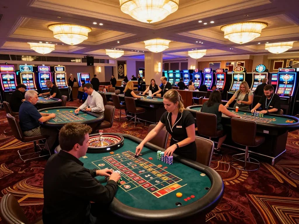 Players enjoying an exciting evening at Go 88 casino, betting on roulette tables in action