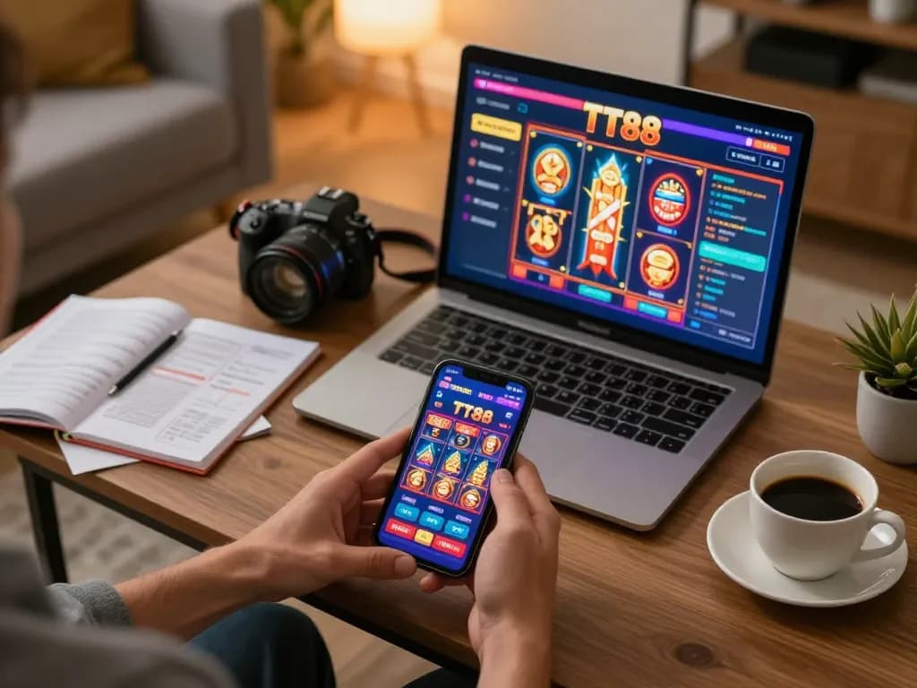 Experience thrilling TT88 gaming on a mobile app in a cozy environment with a relaxing atmosphere