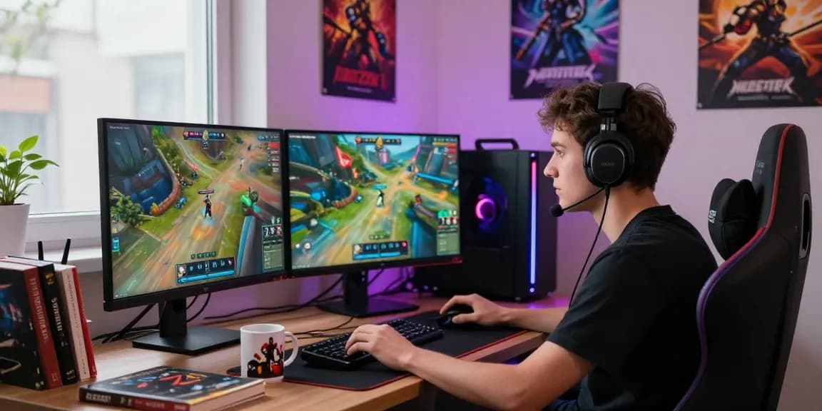 Online gaming enthusiast in action on mahajitu platform with immersive graphics and vibrant gameplay.