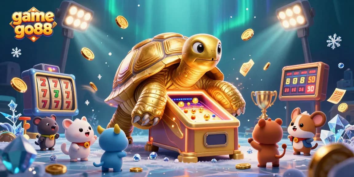 Engage in thrilling slot action with game go88 featuring a golden tortoise pinball machine.