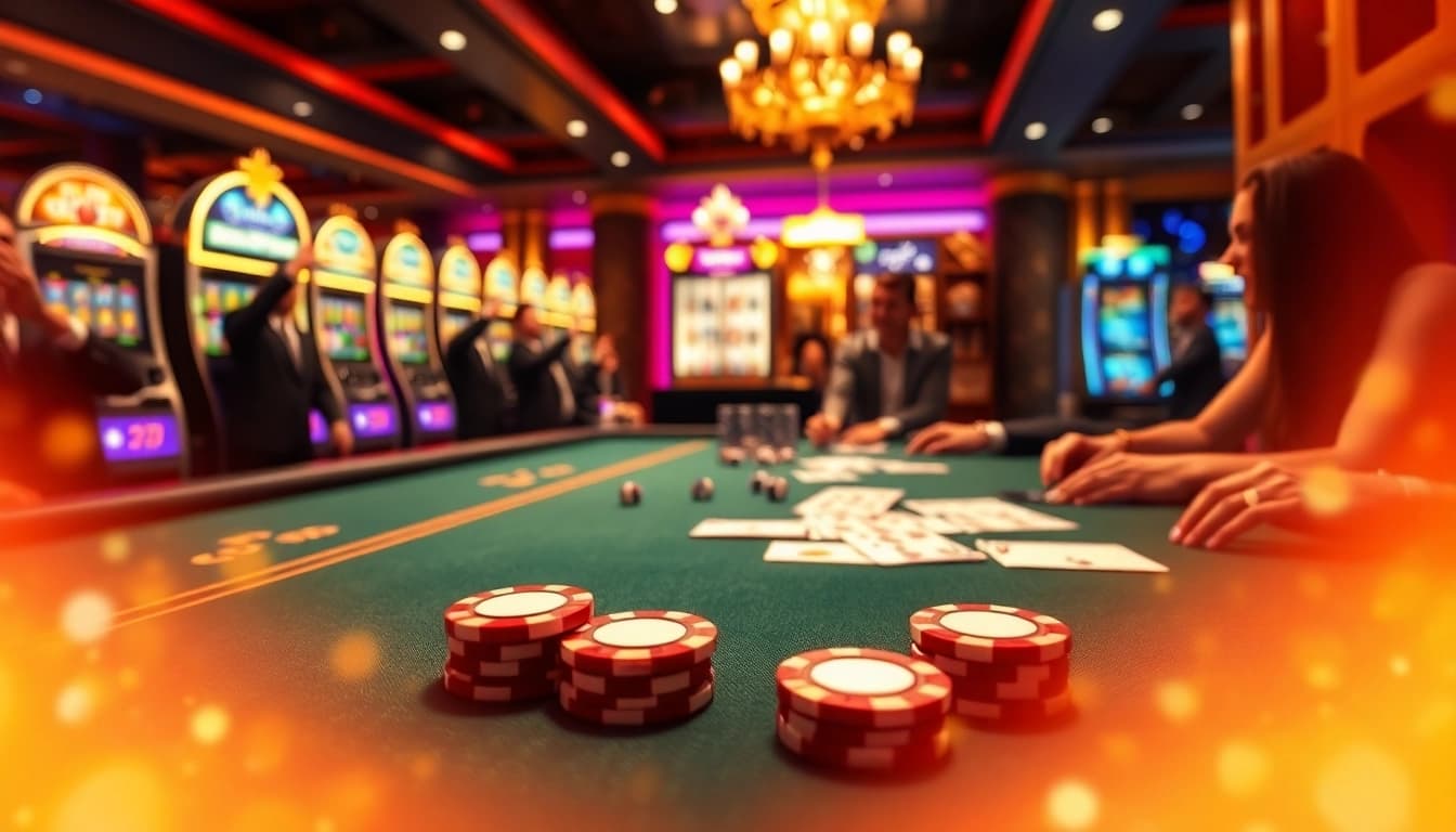 Exciting gaming scene featuring lego138 casino elements, with players enjoying high-stakes action.