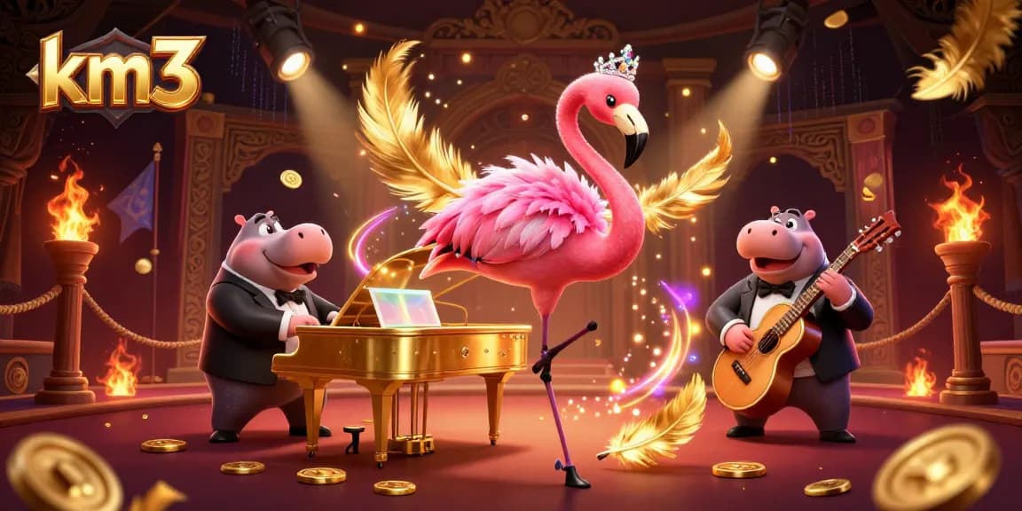 Experience thrilling gameplay in km3 with a vibrant casino scene filled with action and excitement.