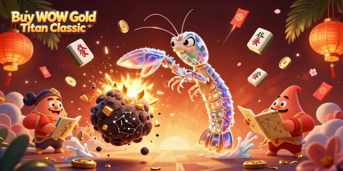 Buy WoW Gold Titan Classic and enjoy vibrant gaming thrills with a dynamic 3D illustration.