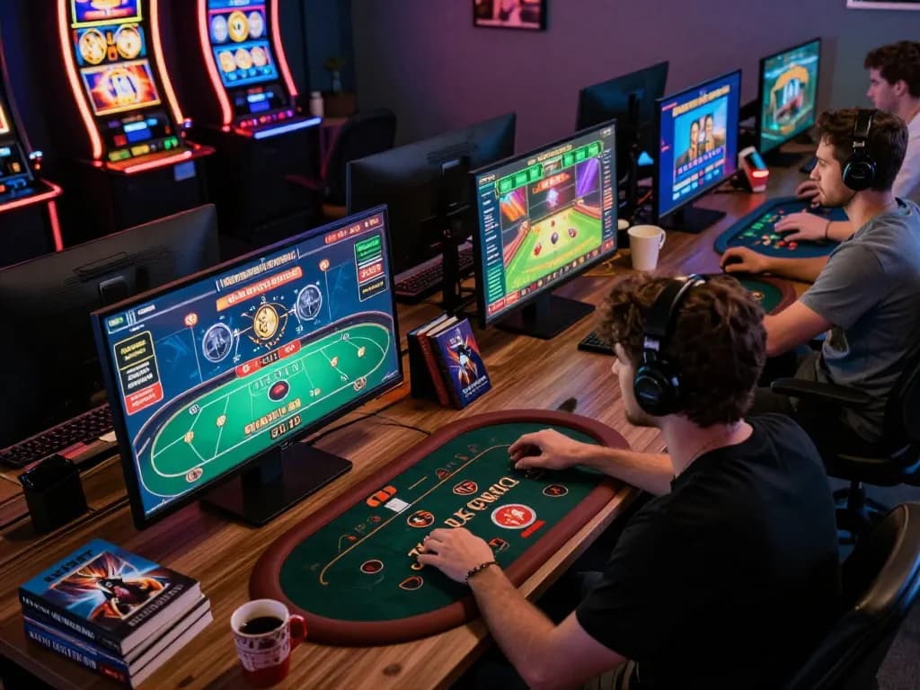 Experience minimal deposit rendah with high-quality online gaming setup, showcasing diverse casino games in action.