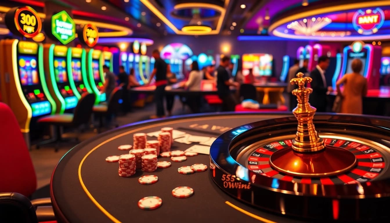 Experience thrilling casino action at 555win1.it.com with vibrant poker games and exciting winnings.