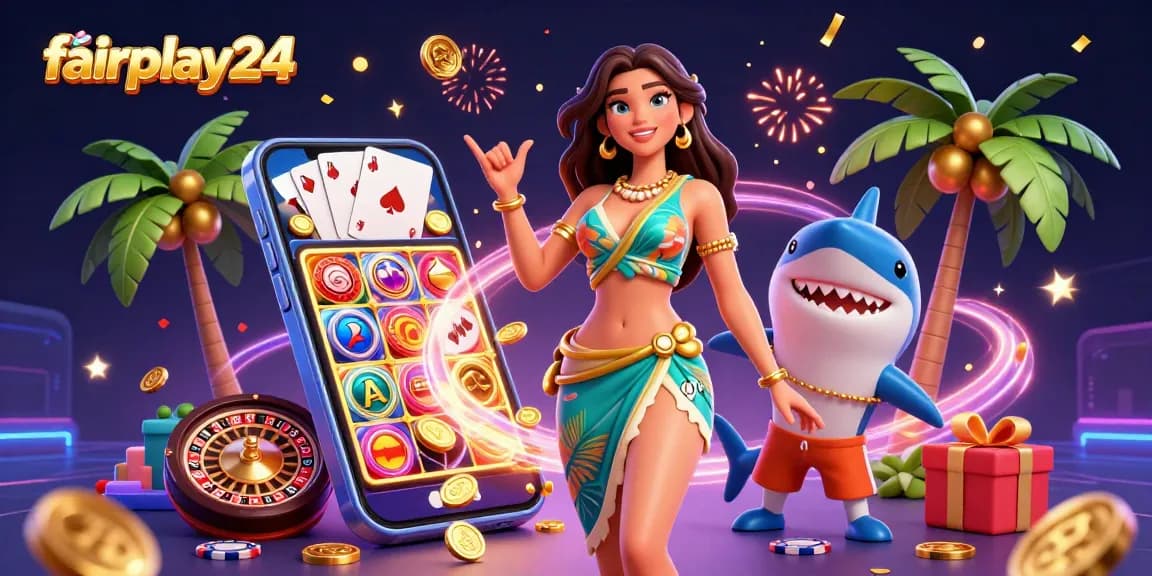 Engage with fairplay24 for exciting betting action surrounded by vibrant casino elements.