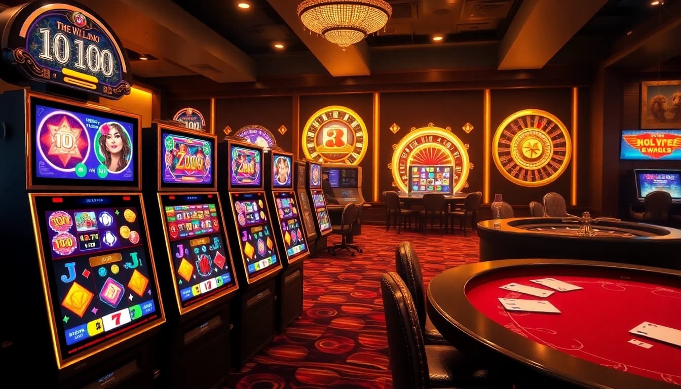 Experience the excitement of nổ hũ with vibrant slot machines and casino action.