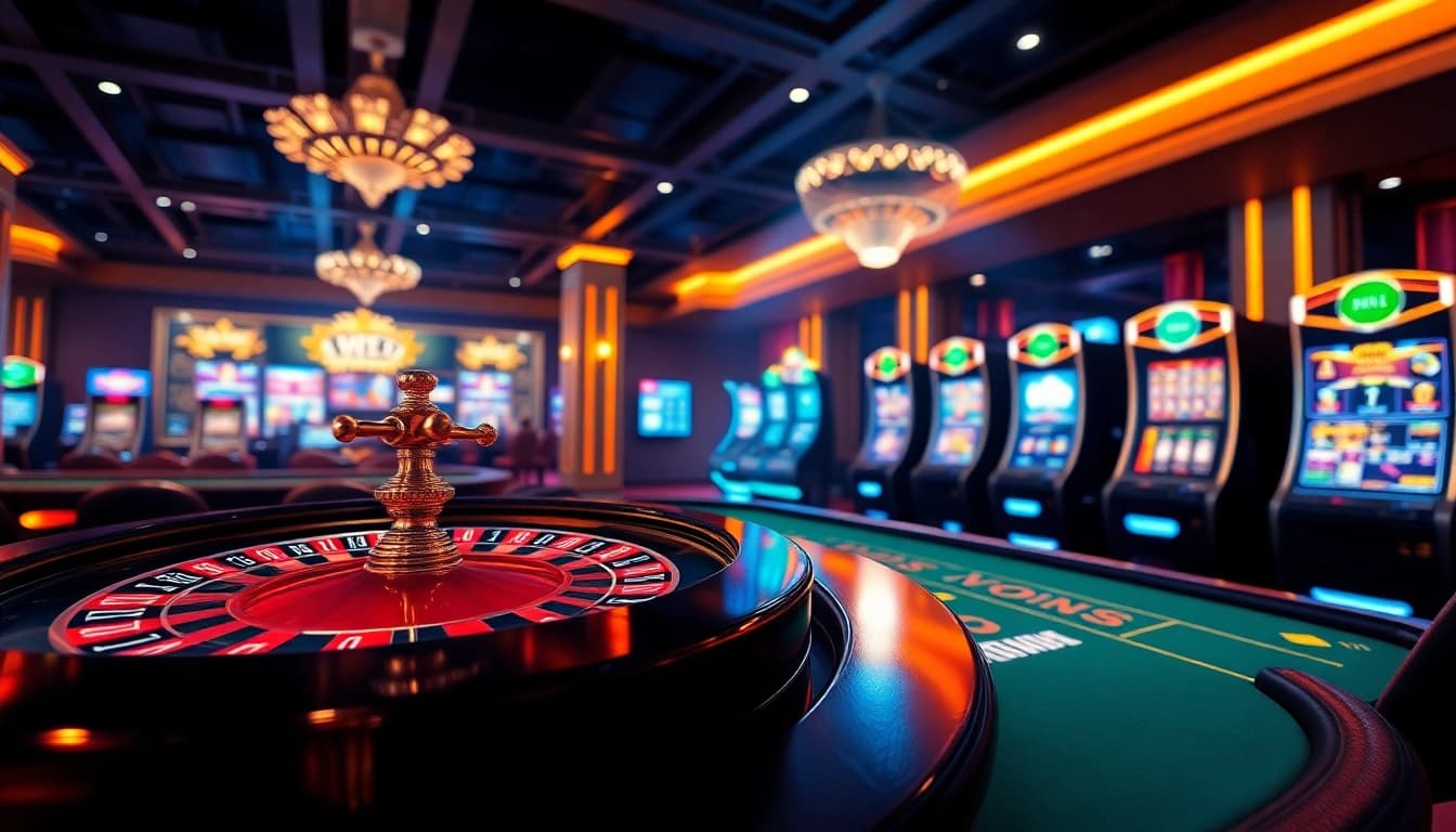 Experience thrilling play at MN88 com's luxurious casino table with vibrant games.