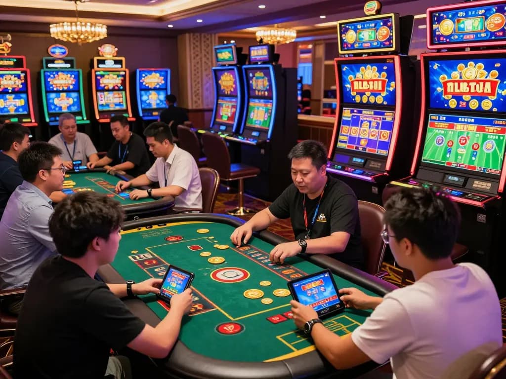 Players enjoying casino games on nk88.com in an engaging online gaming environment with live dealers and sports betting.