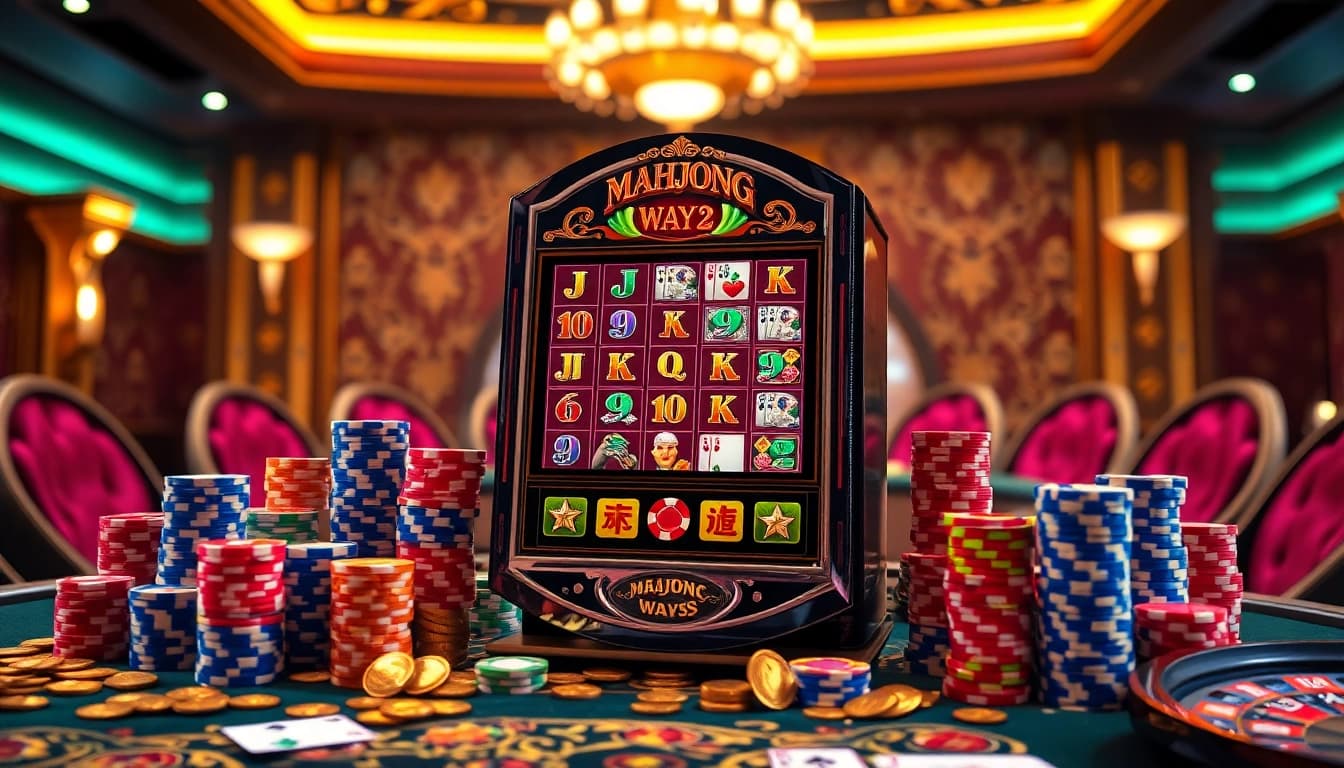 Rasakan sensasi Mahjong Ways 2 di tengah semarak kasino yang penuh warna.