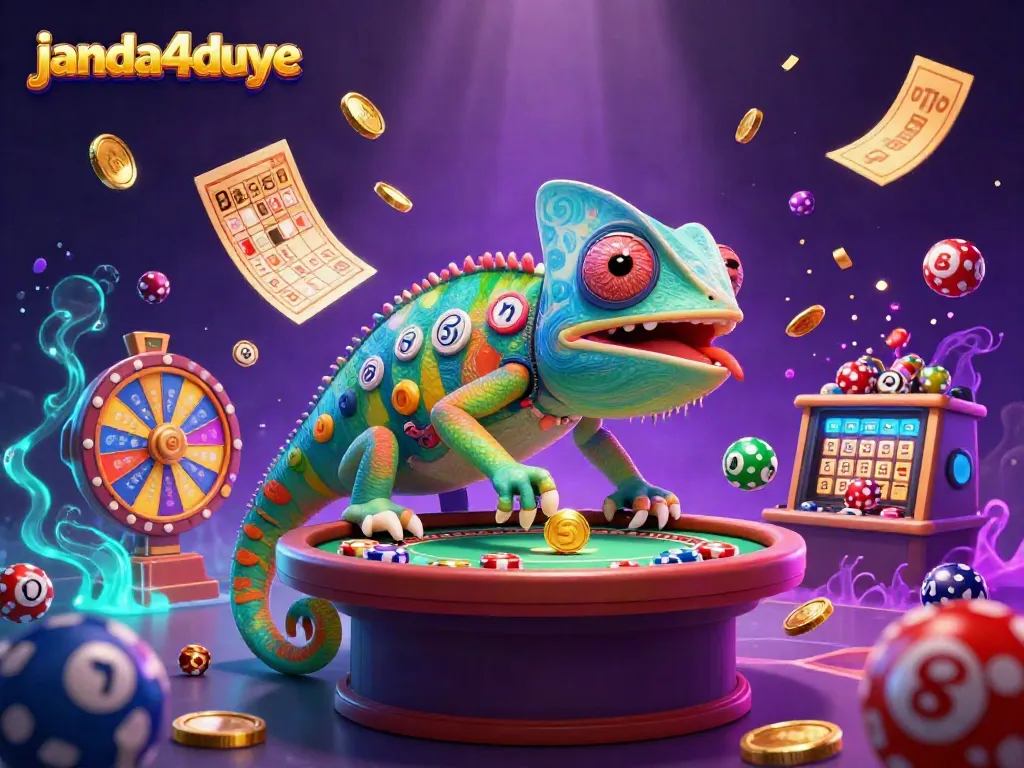 JANDA4DUYE menarik pemain dengan ilustrasi kasino digital yang menyenangkan, menampilkan pengalaman bermain yang berwarna-warni.