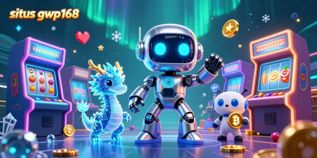 Menggali keseruan di situs gwp168 dengan robot siber 3D dan permainan slot gacor yang bersinar.