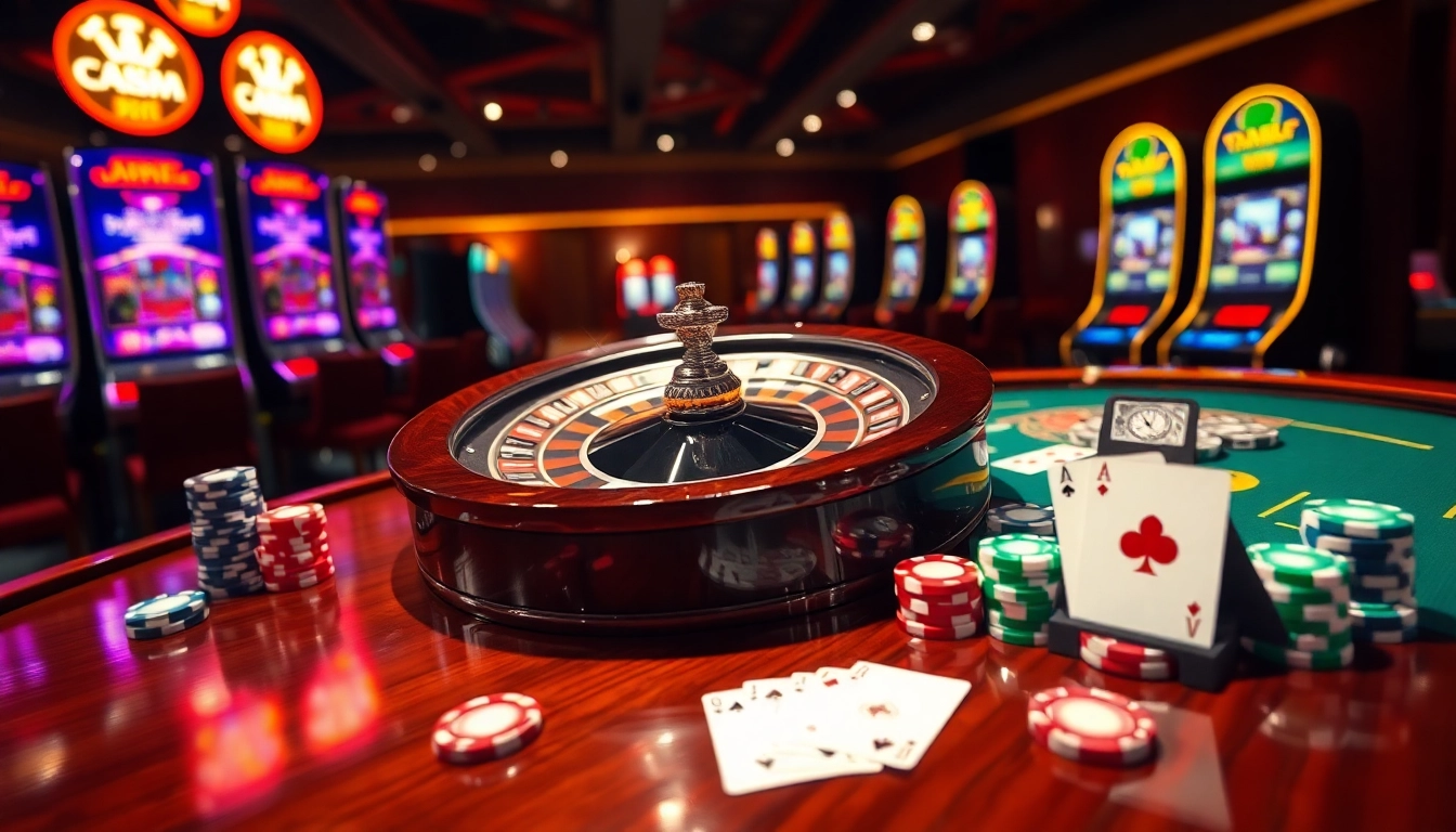 Experience the excitement of Open88 casino with Link mới không chặn open88 at play, featuring roulette and vibrant casino elements.