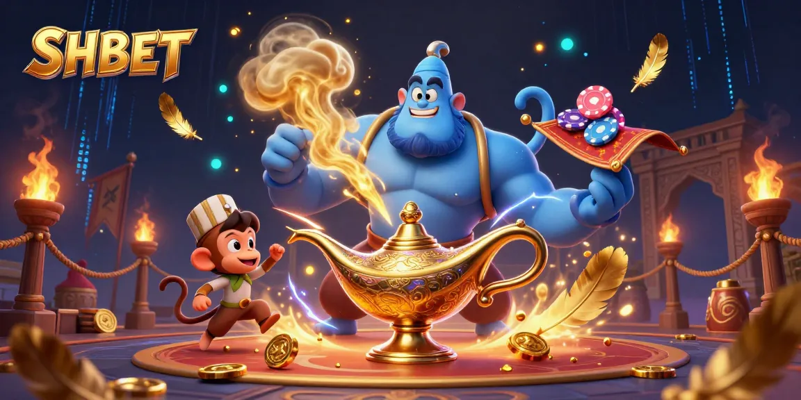 Experience thrilling casino action with SHBET as a blue genie grants winning opportunities.