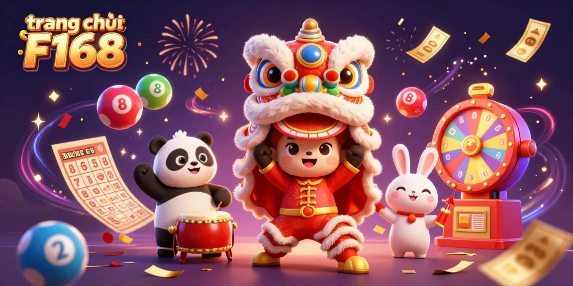 Experience the excitement of trang chủ F168 with vibrant games and characters bringing lottery fun to life.