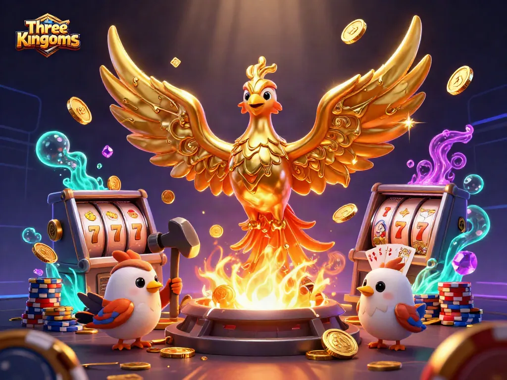 Three Kingdoms เดินเกมอย่างธนูทองคำในคาสิโนกับเหรียญสะสมที่บินวนรอบ