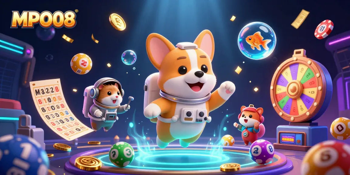 MPO08 showcases a thrilling casino experience with an astronaut corgi in a space-themed game.
