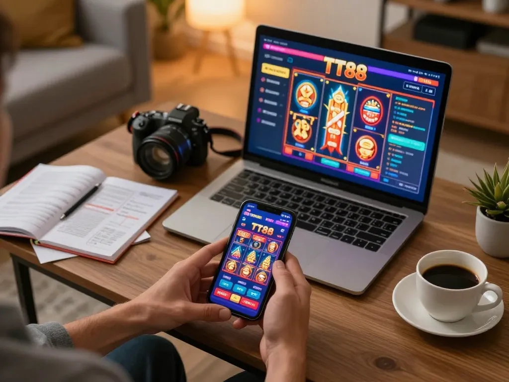 Experience thrilling TT88 gaming on a mobile app in a cozy environment with a relaxing atmosphere