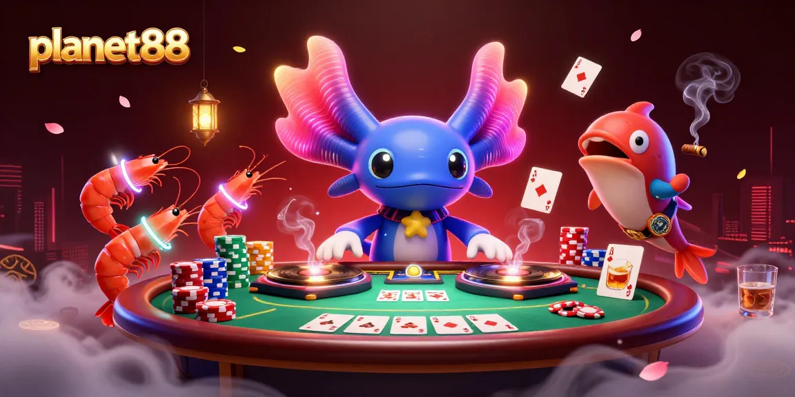Experience thrilling action at planet88 with colorful characters and vibrant casino elements.
