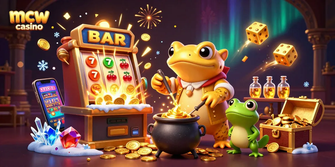 Experience the excitement of mcw casino with this vibrant 3D illustration full of gaming action.