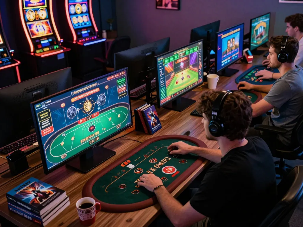 Experience minimal deposit rendah with high-quality online gaming setup, showcasing diverse casino games in action.