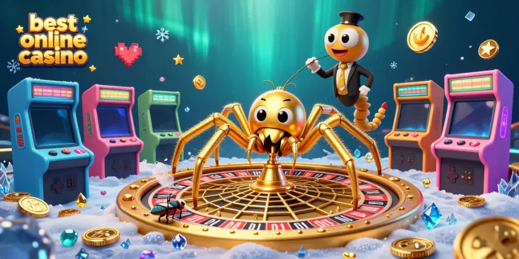 Experience the thrill of the best online casino with a vibrant, animated scene showcasing engaging game elements.