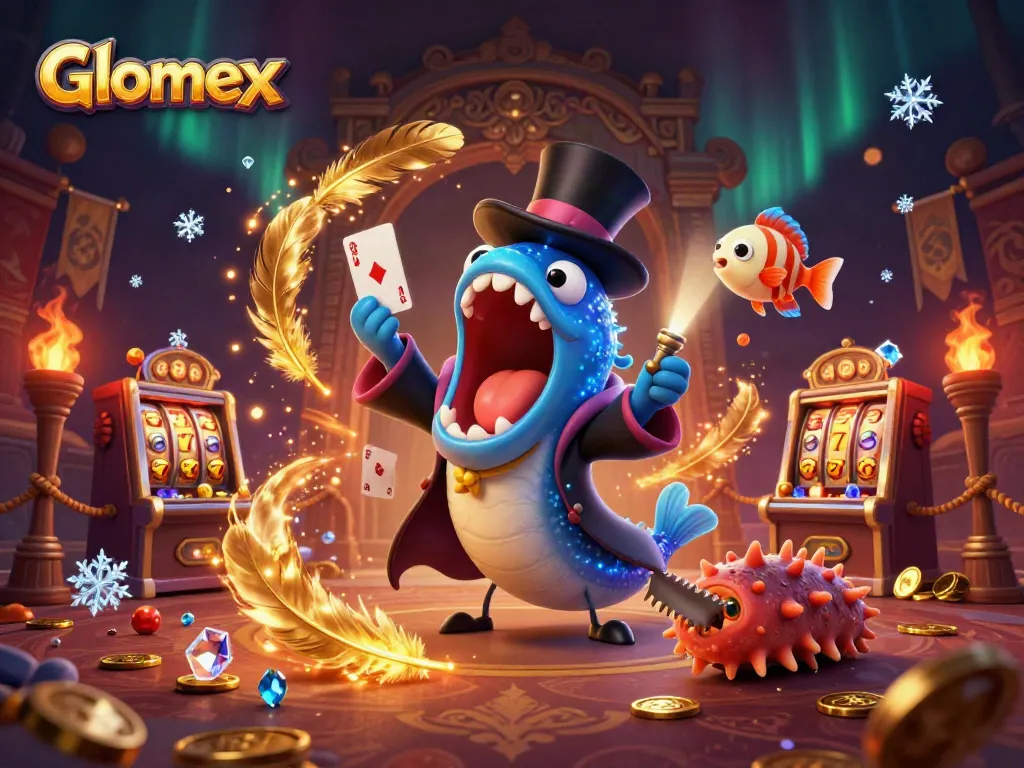 Glomex dazzles players with an entertaining casino scene featuring a magical marine performance.
