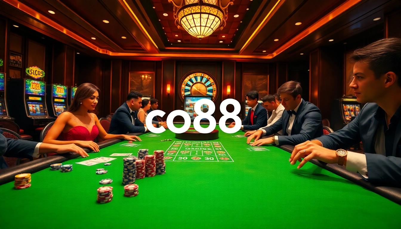 Casinos come alive with co88 poker games and vibrant slot machines creating an immersive gambling experience.