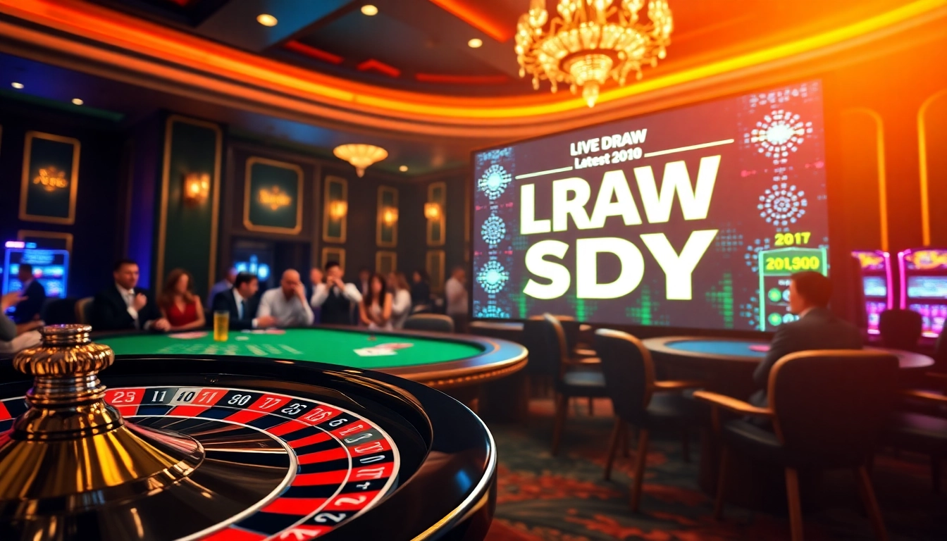 Experience the excitement of result sdy during a live casino draw event.