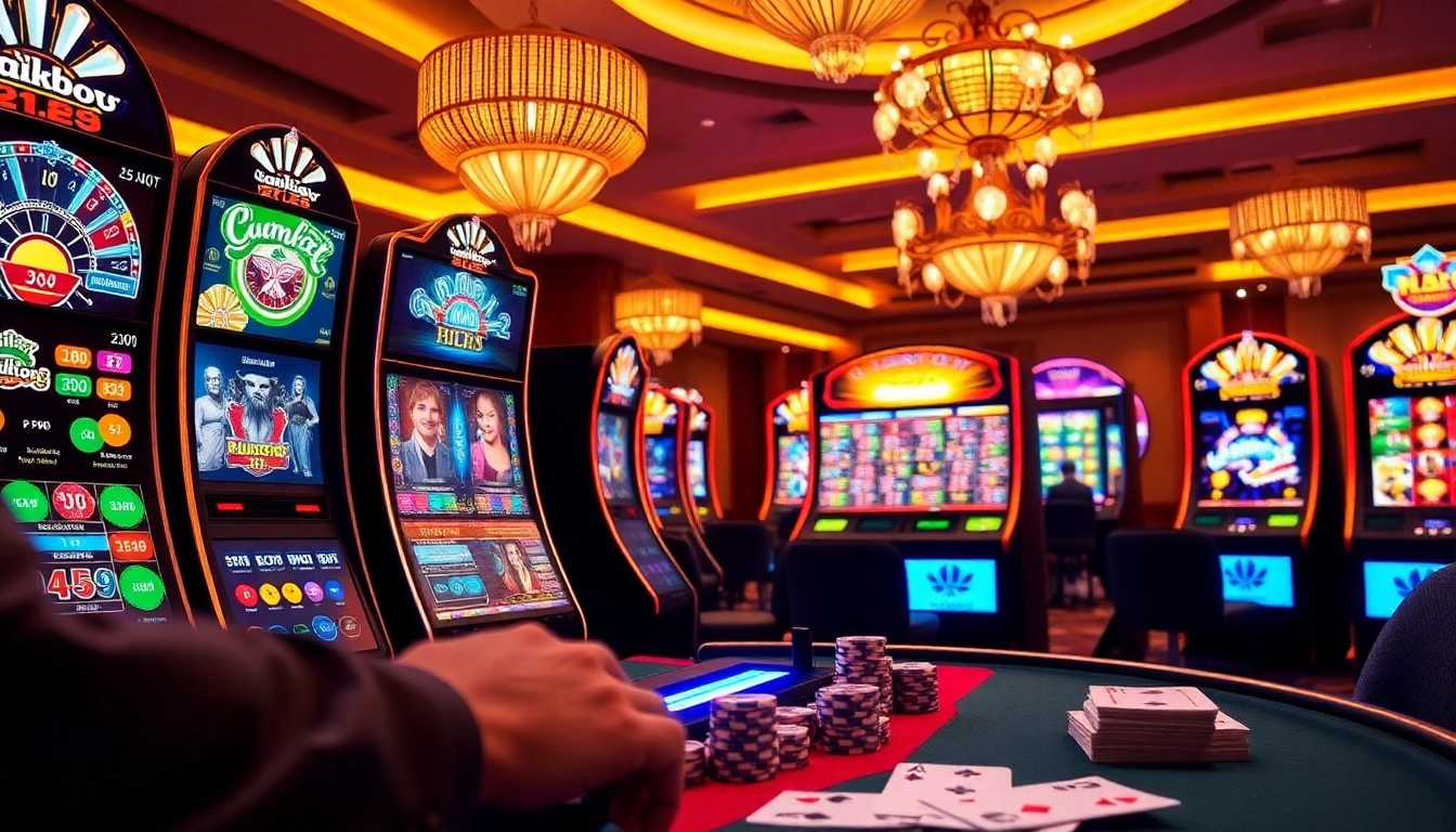 Experience the excitement at rr 88 with vibrant digital slot machines and engaging casino action.