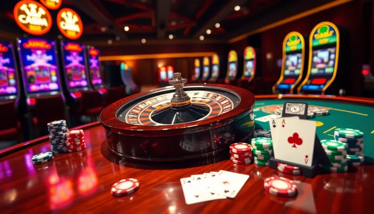 Experience the excitement of Open88 casino with Link mới không chặn open88 at play, featuring roulette and vibrant casino elements.