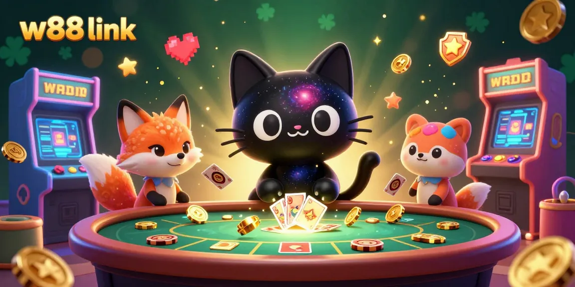 Engage with vibrant gaming action using the w88 link supported by a dynamic cosmic casino scene.